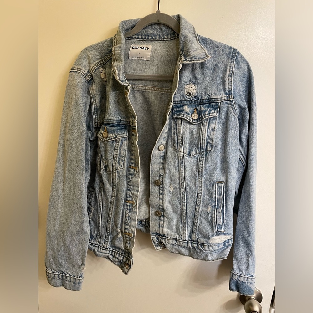 Distressed Jean Jacket